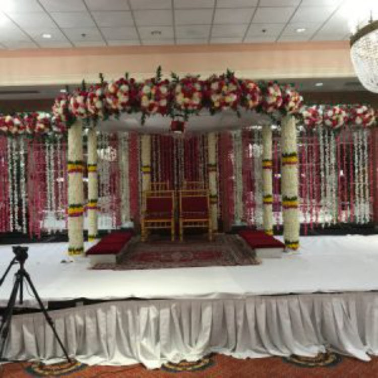 Flower Arrangement Octagon Mandap With Side Panel