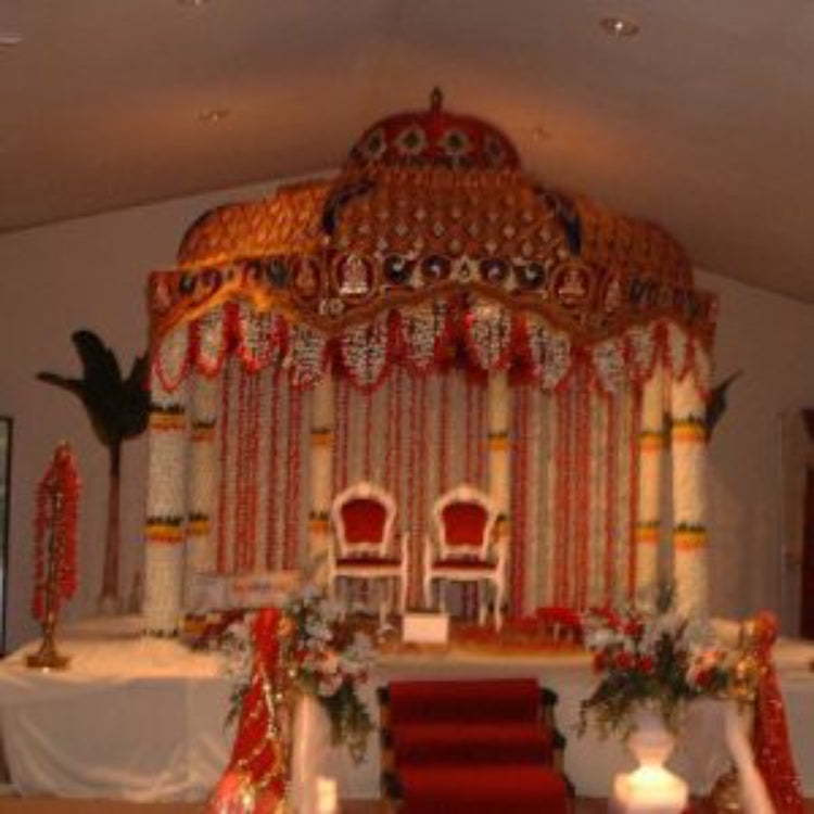 Octagon Mandap With Cloth Dome