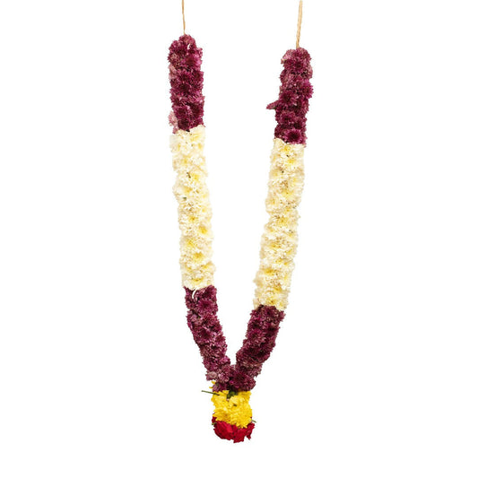 Chamanthi and Button Rose Garland