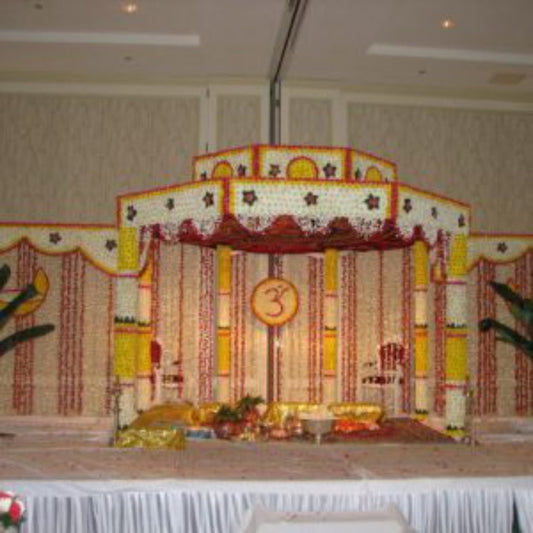 Two Level Octagon Flower Mandap With Side Panels